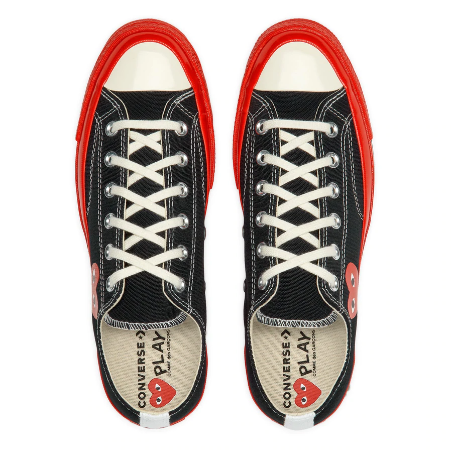 PLAY Comme des Garçons x Converse Chuck 70 Low Top (Red Sole)