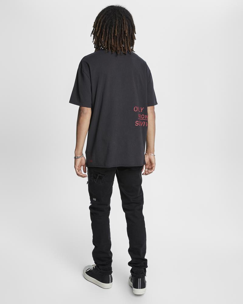 Ksubi Survive Biggie Ss Tee Jet Blac