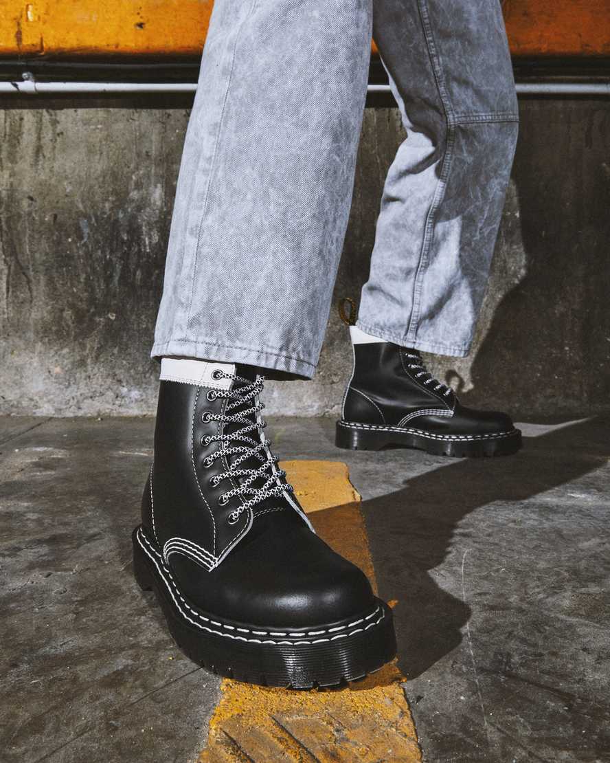 DR MARTENS 1460 PASCAL BEX LEATHER CONTRAST (WHITE UPPER)