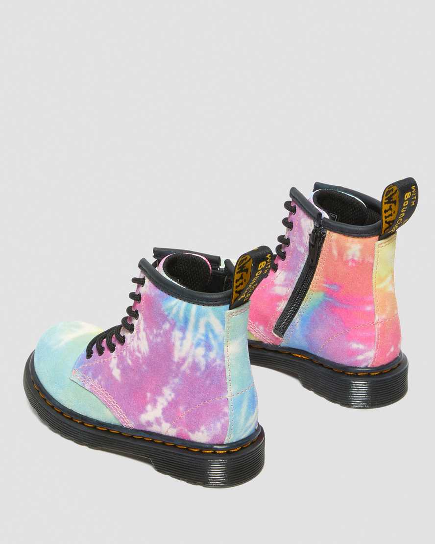 DR. MARTENS TODDLER 1460 TIE DYE LACE UP BOOTS