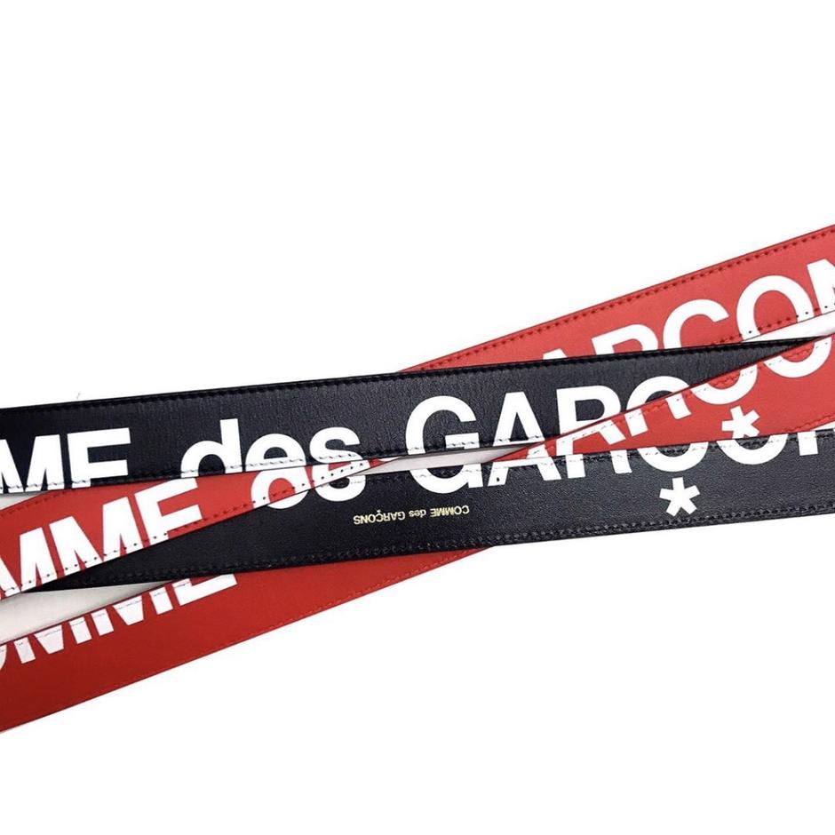 CDG Wallet Huge Logo Belt - Red
