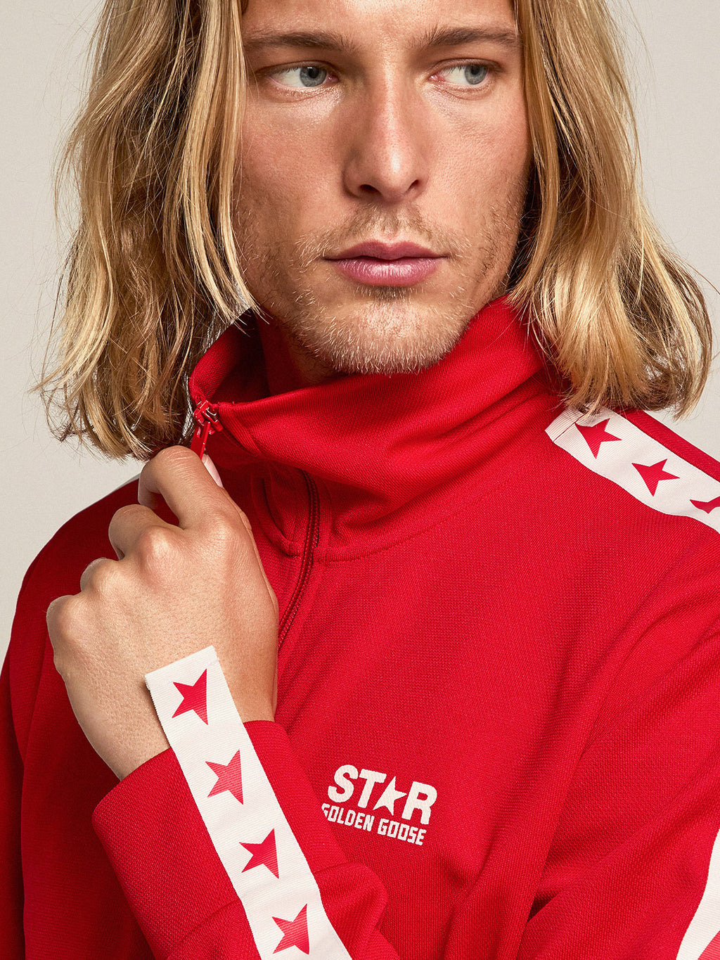 Golden Goose Star Collection Track Jacket (Red)