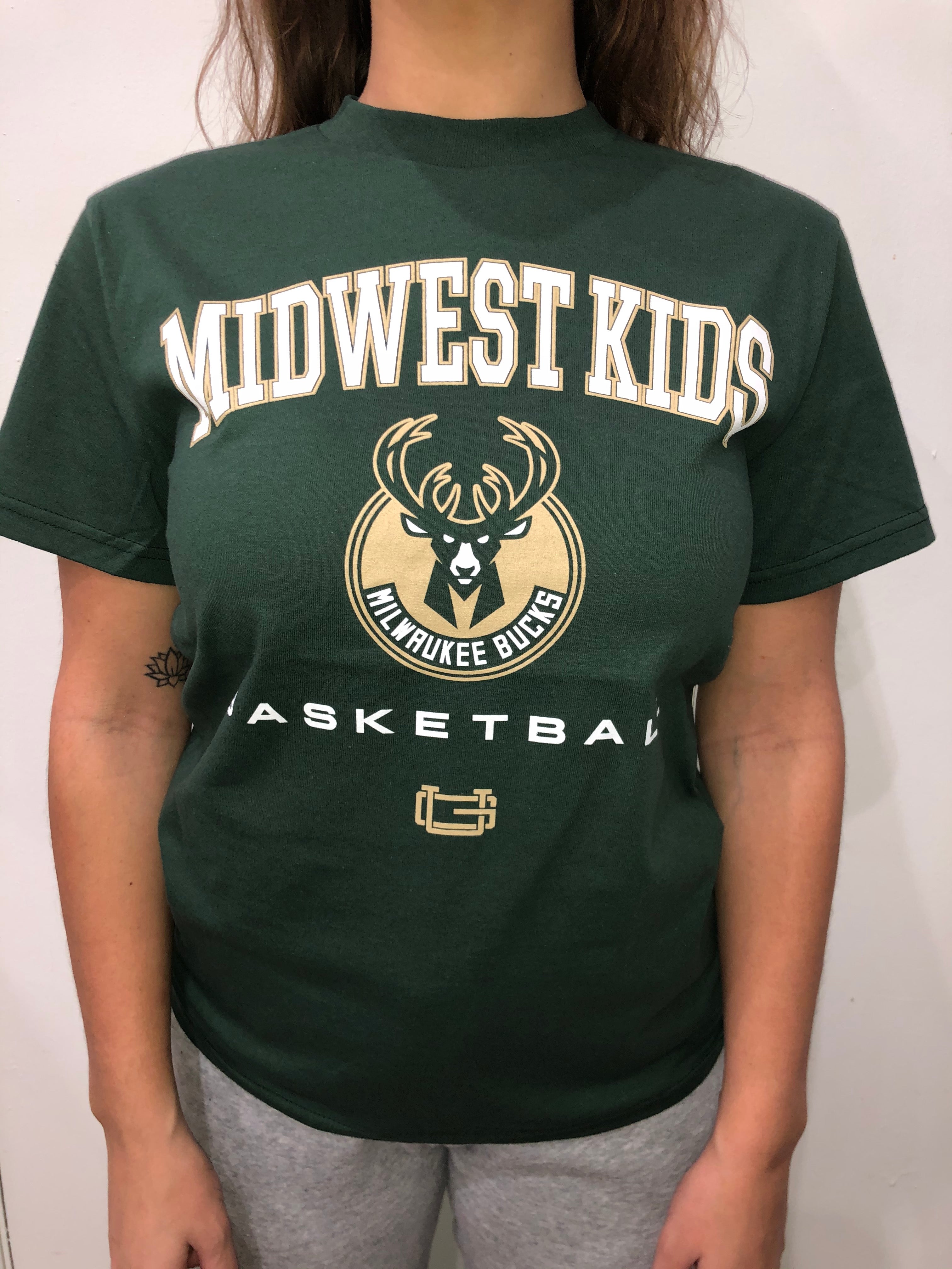 Midwest Kids x Ultra Game Milwaukee Bucks Tee