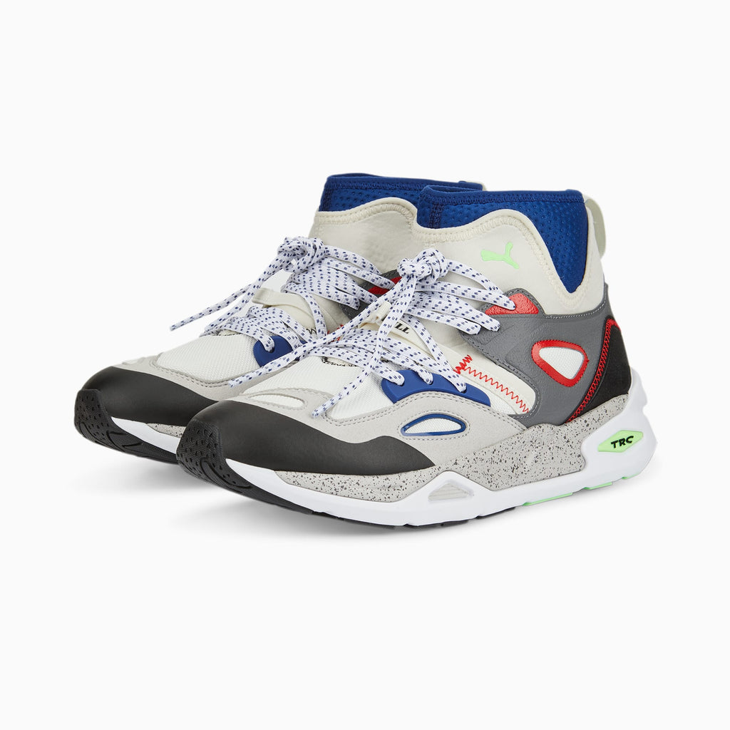 Puma TRC Blaze Mid Sneakers (Vaporous Gray/Blazing Blue)