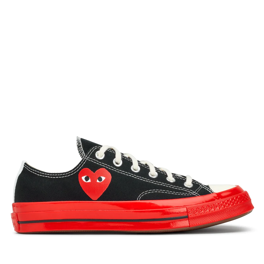 PLAY Comme des Garçons x Converse Chuck 70 Low Top (Red Sole)