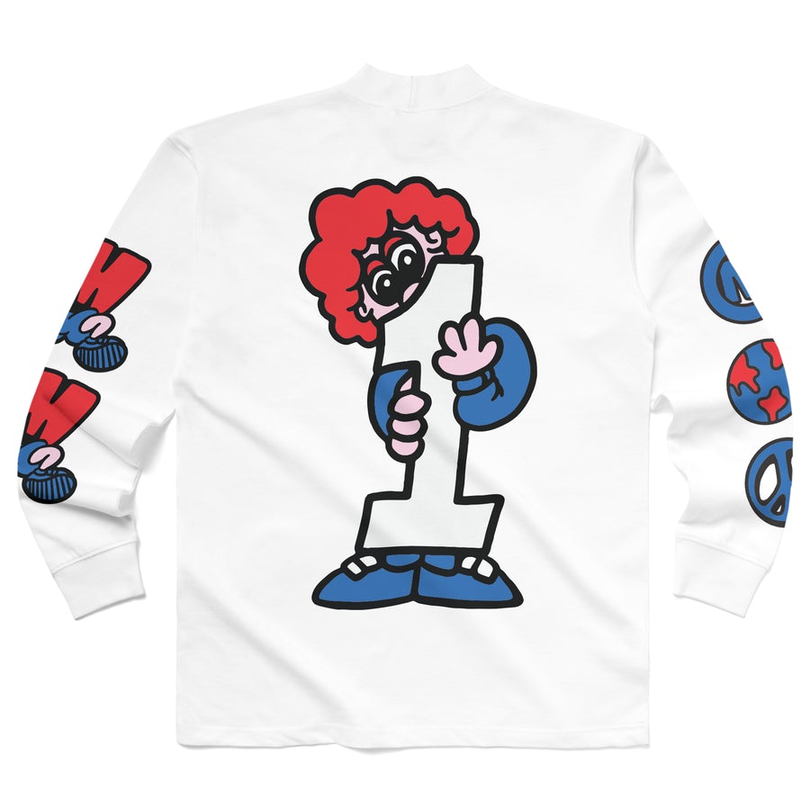 Market Runs The World Mock Neck Shirt