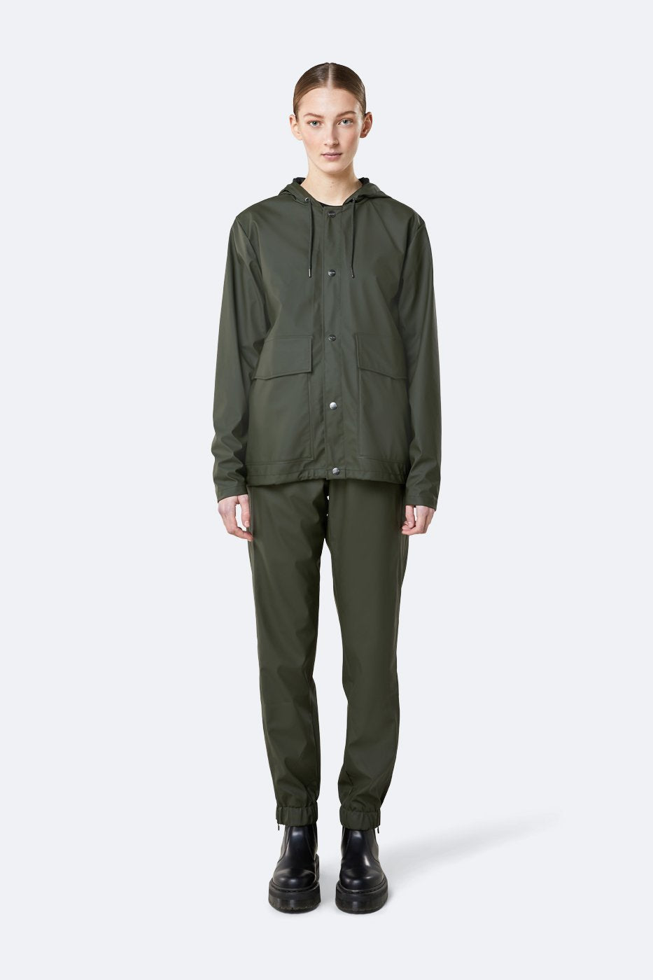 Rains Short Hooded Coat