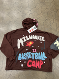 Sneex x AULBLACK MKE BBALL CAMP Hoodie - Brown