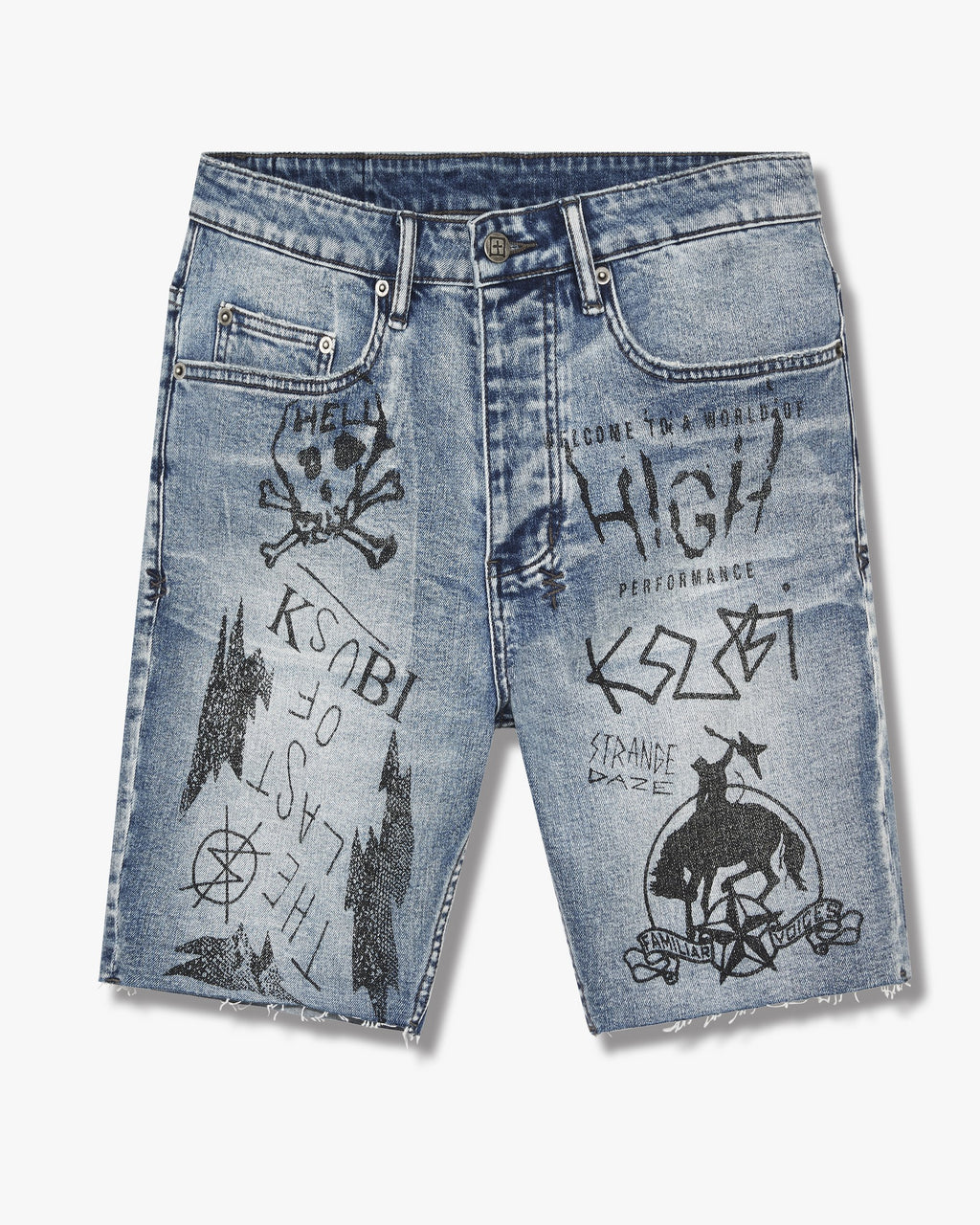 Ksubi Chopper Short Nowhere Punk Blue