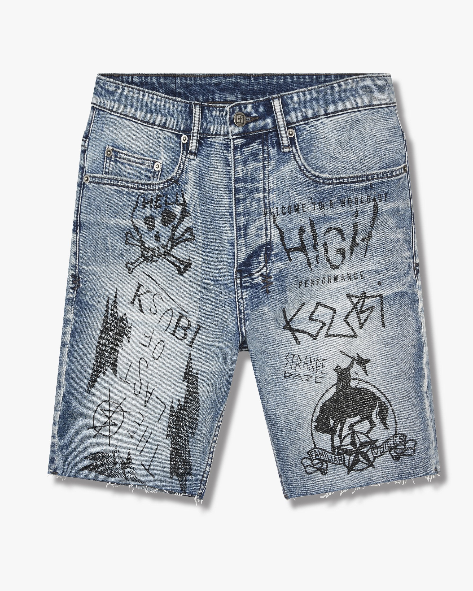Ksubi Chopper Short Nowhere Punk Blue