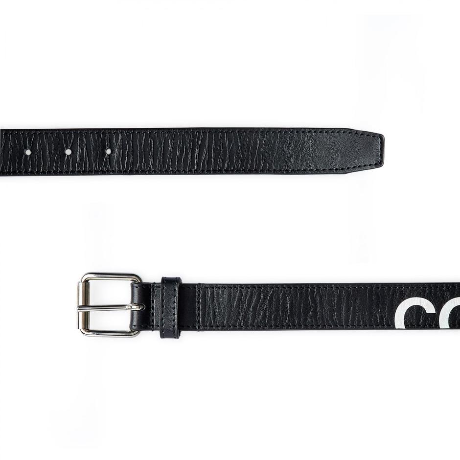CDG Wallet Huge Logo Belt - Black