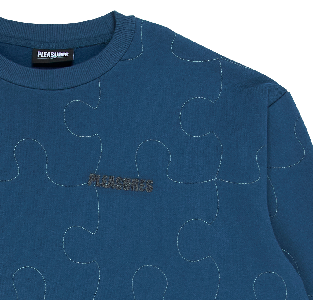 Pleasures Pieces Reflective Crewneck
