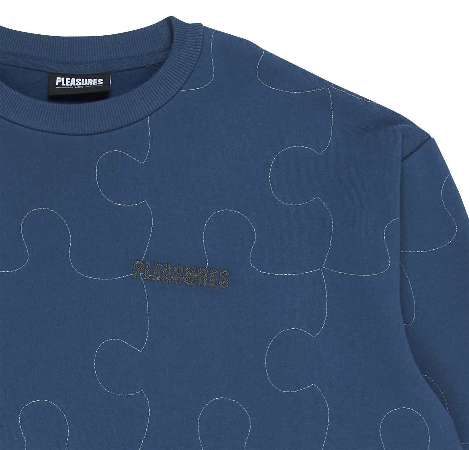 Pleasures Pieces Reflective Crewneck