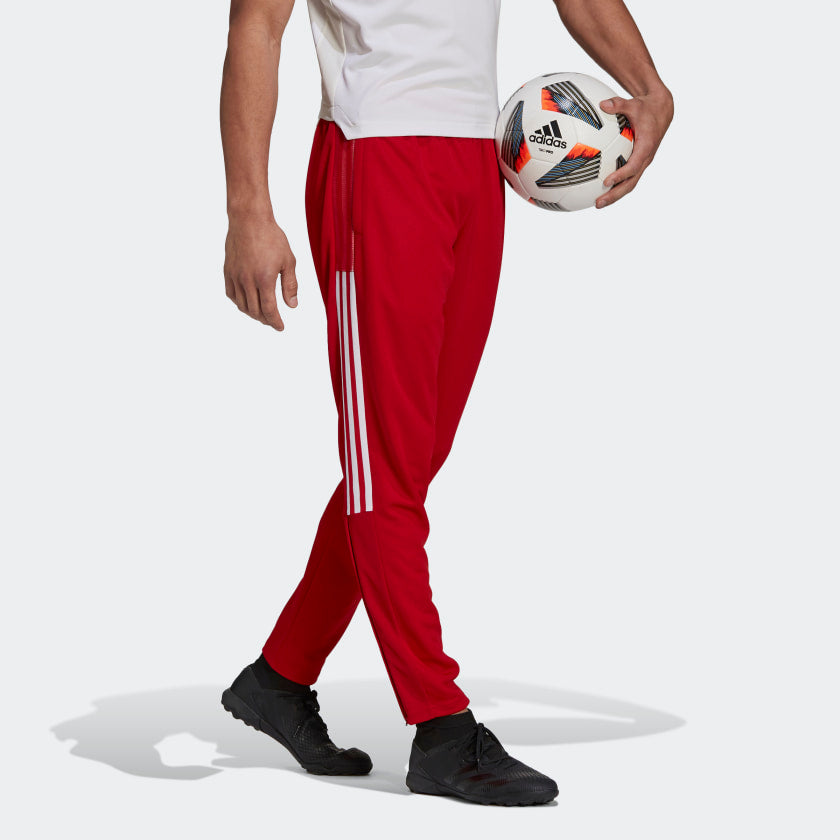 Adidas Tiro Track Pants (Red/White Stripe)