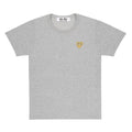 Play Comme des Garçons Gold Heart T-Shirt (Top Grey)