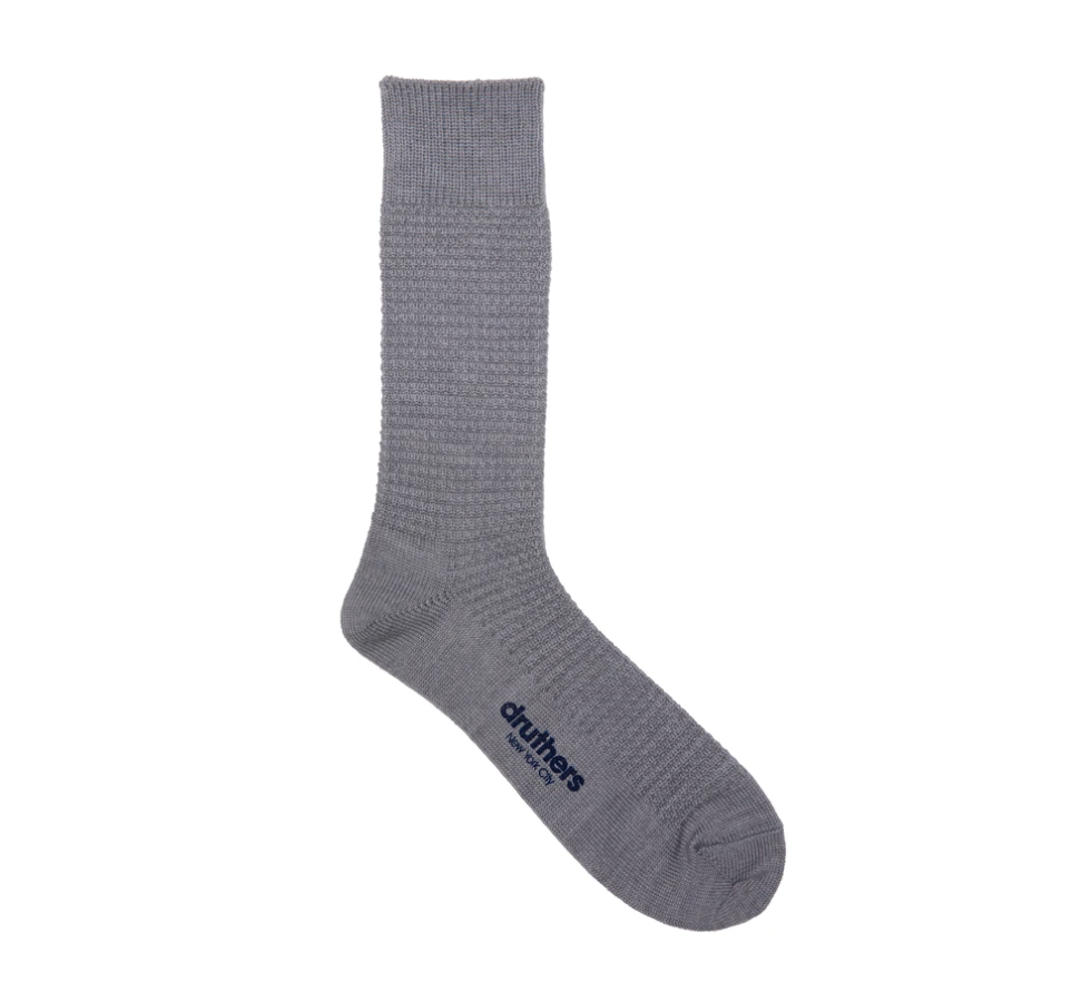 Druthers Merino Wool Waffle Sock
