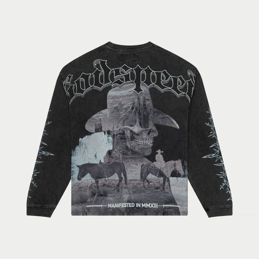 God Speed horse tee LS