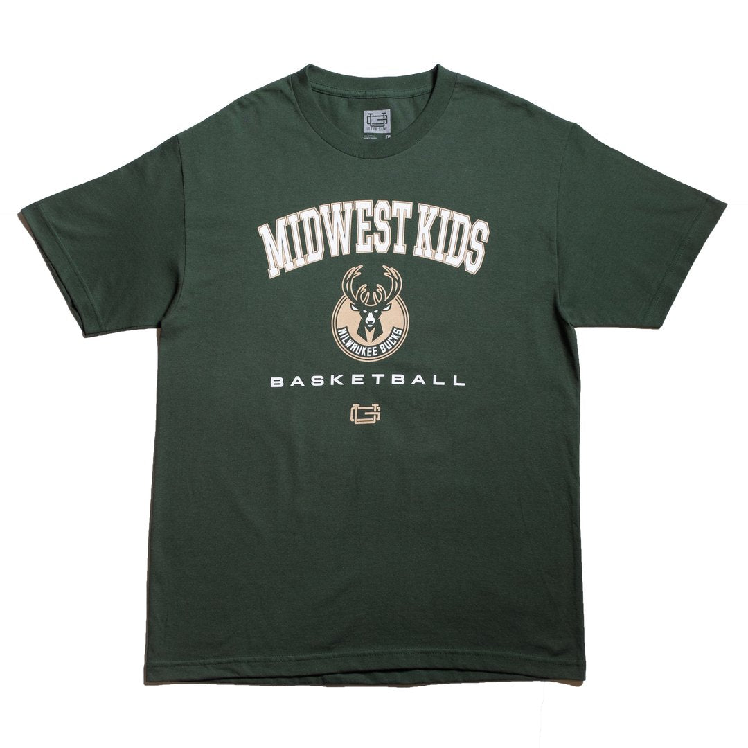 Midwest Kids x Ultra Game Milwaukee Bucks Tee