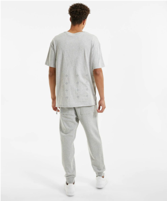 KSUBI 4x4 BIGGIE SS TEE LIGHT GREY MARLE