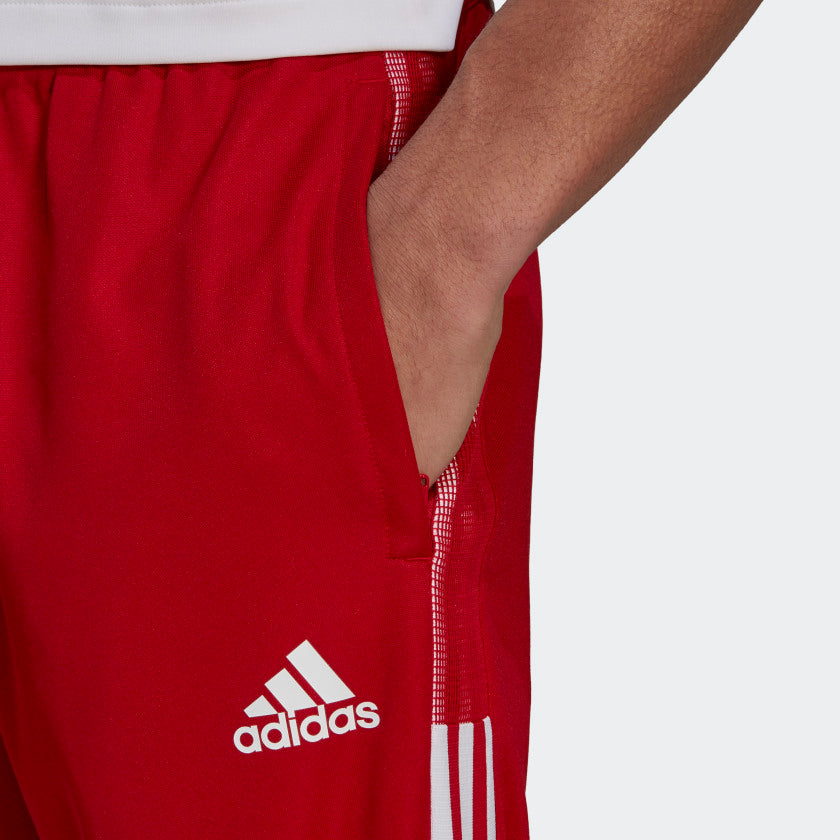 Adidas Tiro Track Pants (Red/White Stripe)