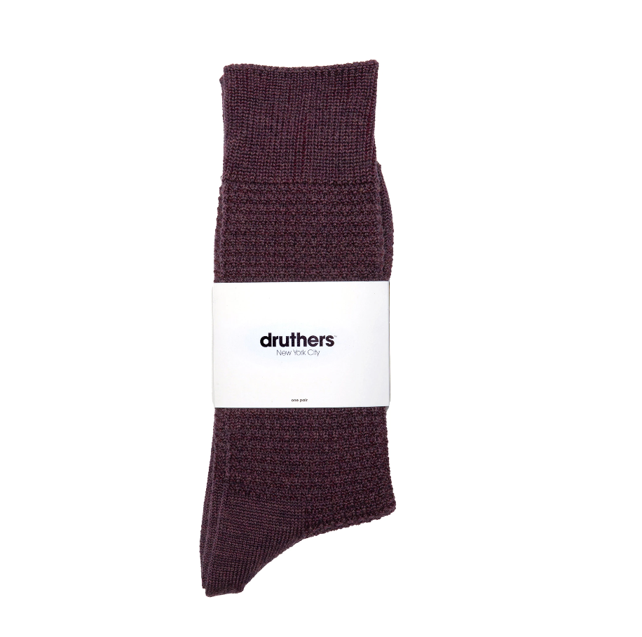 Druthers Merino Wool Waffle Sock