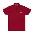 Red Play Comme des Garçons Polo Shirt (Burgundy)