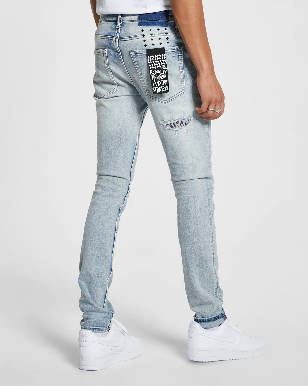 Ksubi Van Winkle Fire Patch Punk Blu
