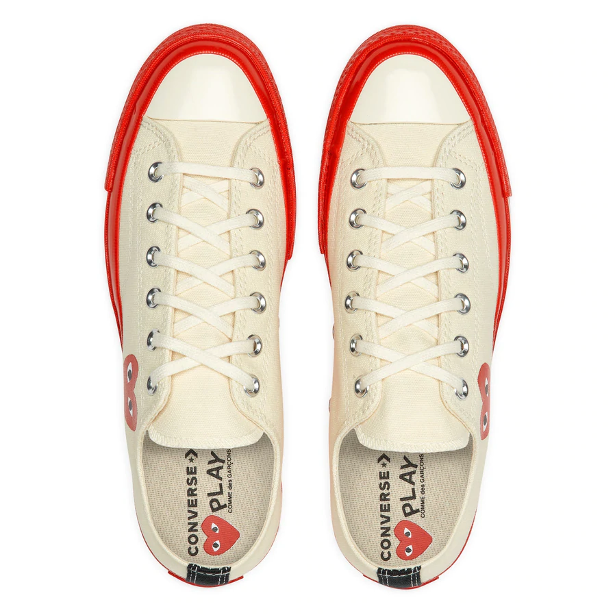 PLAY Comme des Garçons x Converse Chuck 70 Low Top (Red Sole)