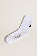 GOLDEN GOOSE LOW RIB SOCKS-WHITE/BLACK STAR