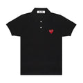 Red Play Comme des Garçons Polo Shirt (Black) Women's