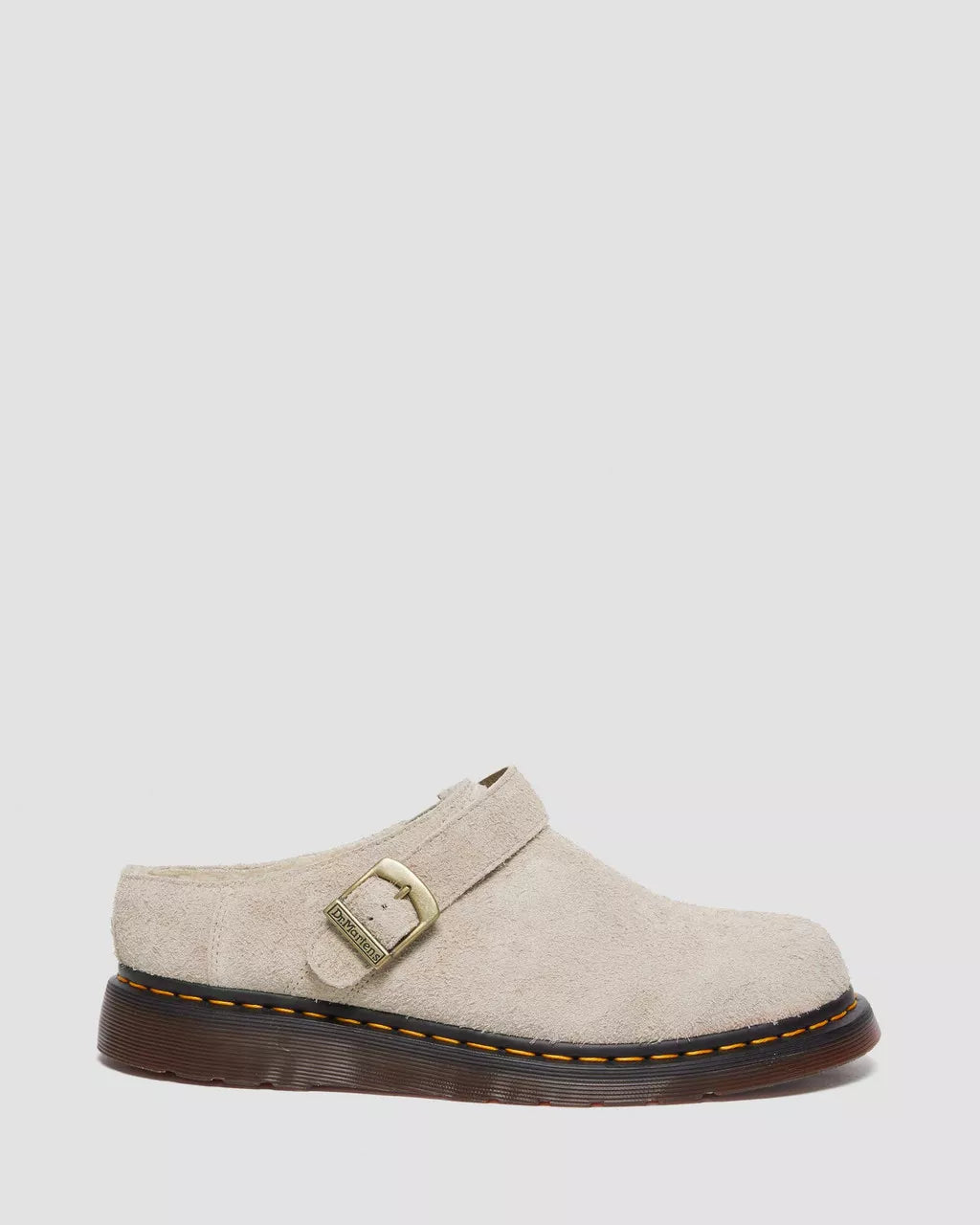 DR. MARTENS ISHAM FAUX SHERLING LINED SUEDE MULE