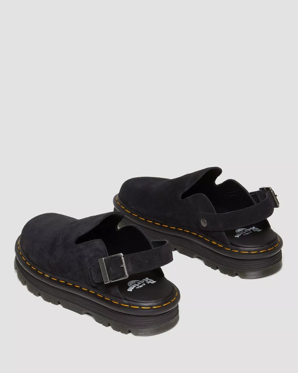 DR. MARTEN ZEBZAG SUEDE CASUAL SLINGBACK PLATFORM MULES