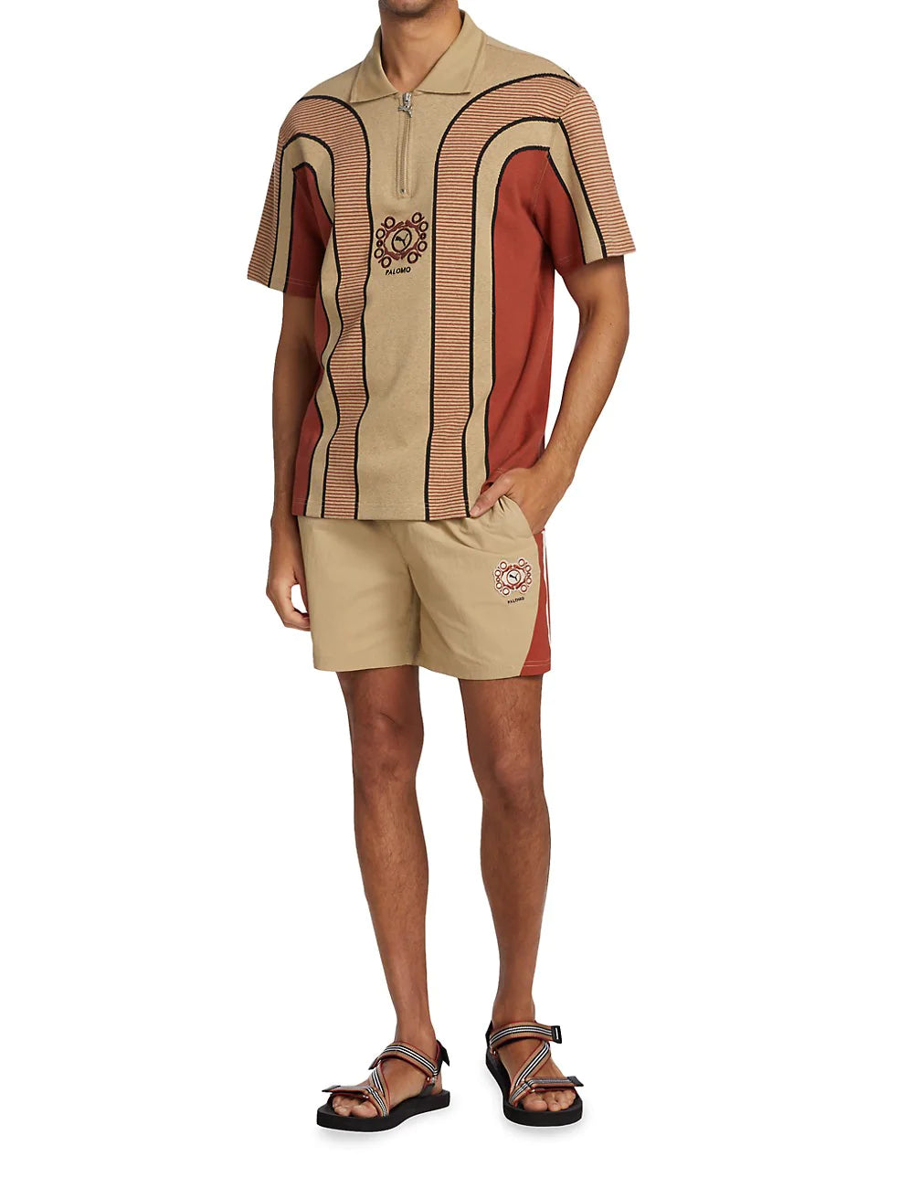 Puma x Palomo Striped Polo Shirt