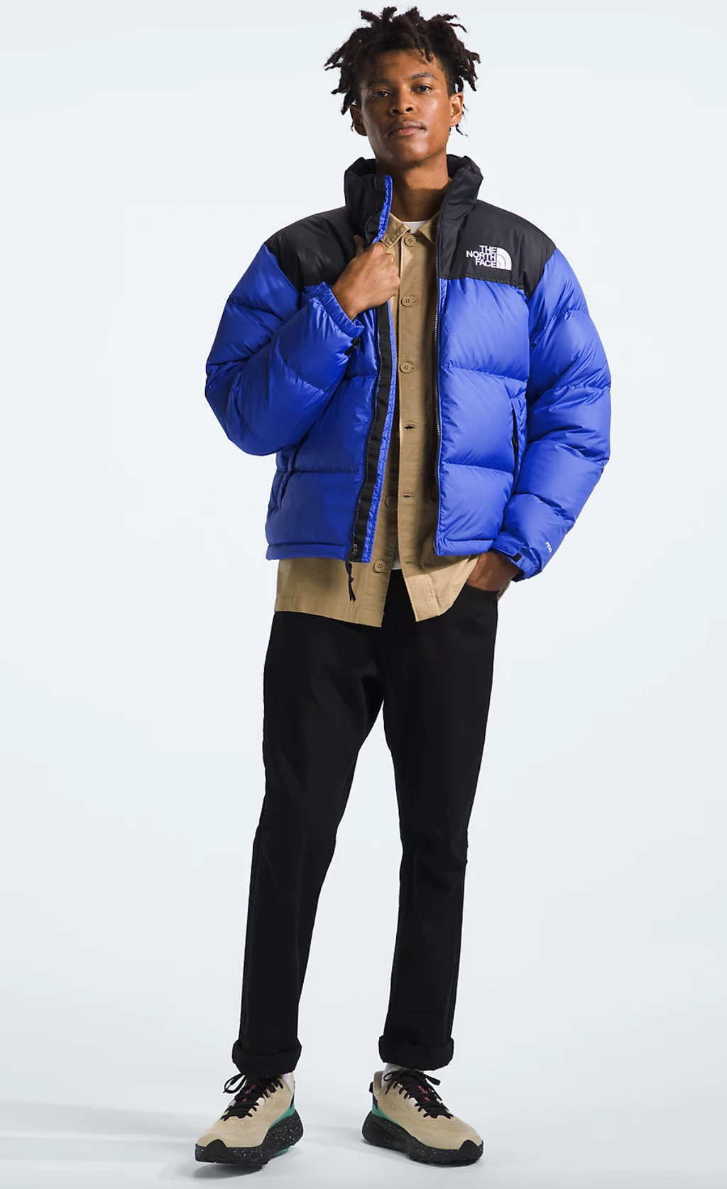 THE NORTH FACE NUPTSE JACKET (SOLAR BLUE)