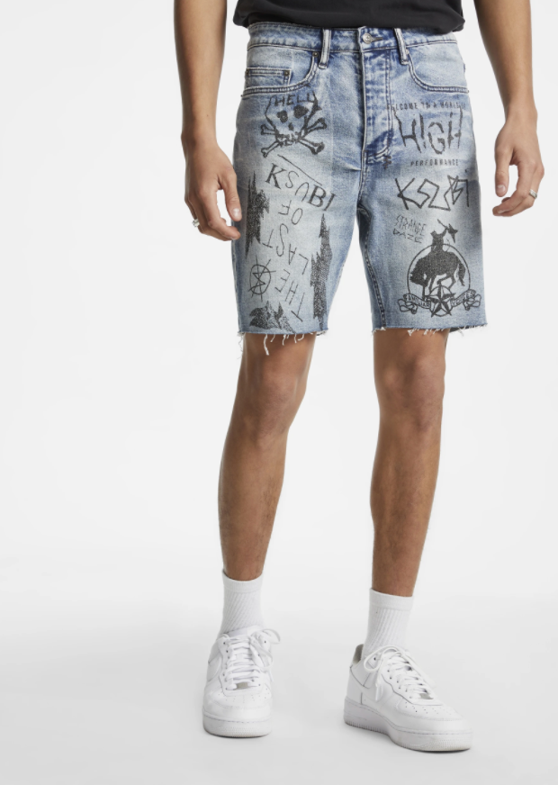 Ksubi Chopper Short Nowhere Punk Blue