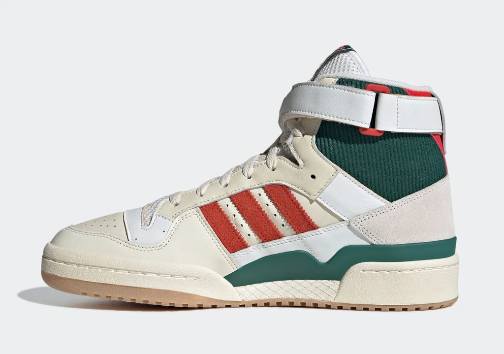 Adidas Forum 84 High "Bucks" (White/Cream/Green/Red)
