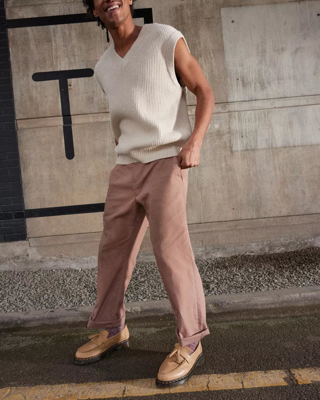 Dr. Martens Adrian Carrara Loafer (Beige)