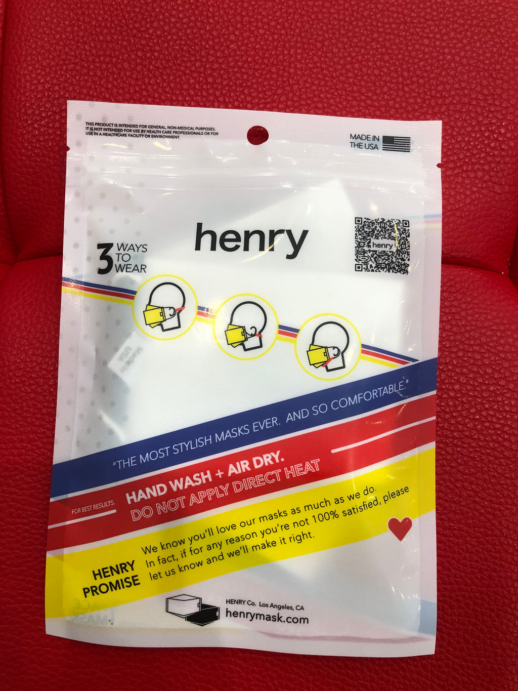 Sneex x Henry Travel Mask