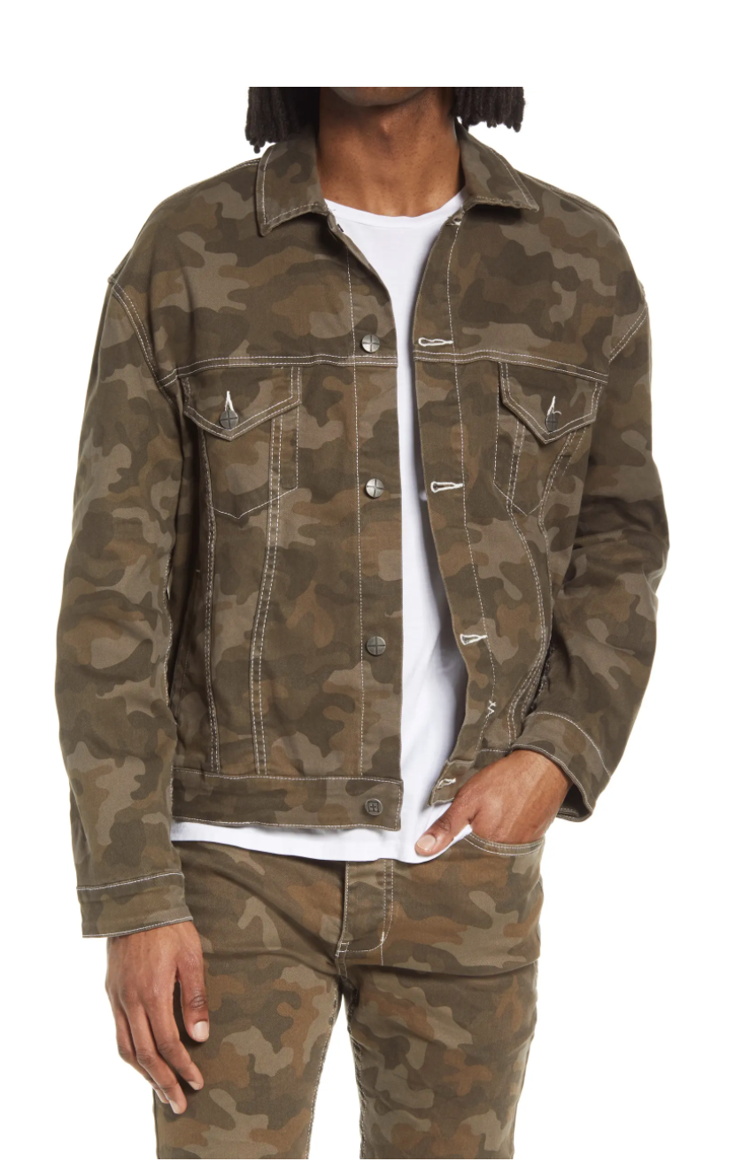 KSUBI OH G CAMO PRINT TRUCKER JACKET