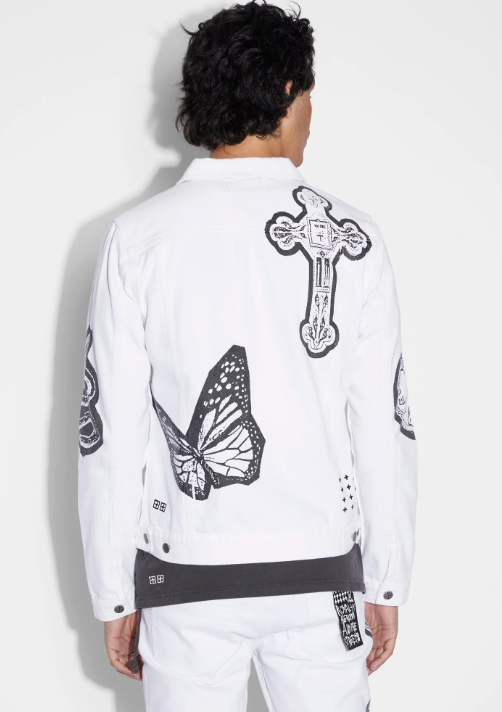 Ksubi Classic Jacket Kut Out Ivory