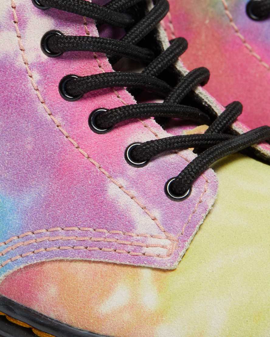 DR. MARTENS TODDLER 1460 TIE DYE LACE UP BOOTS