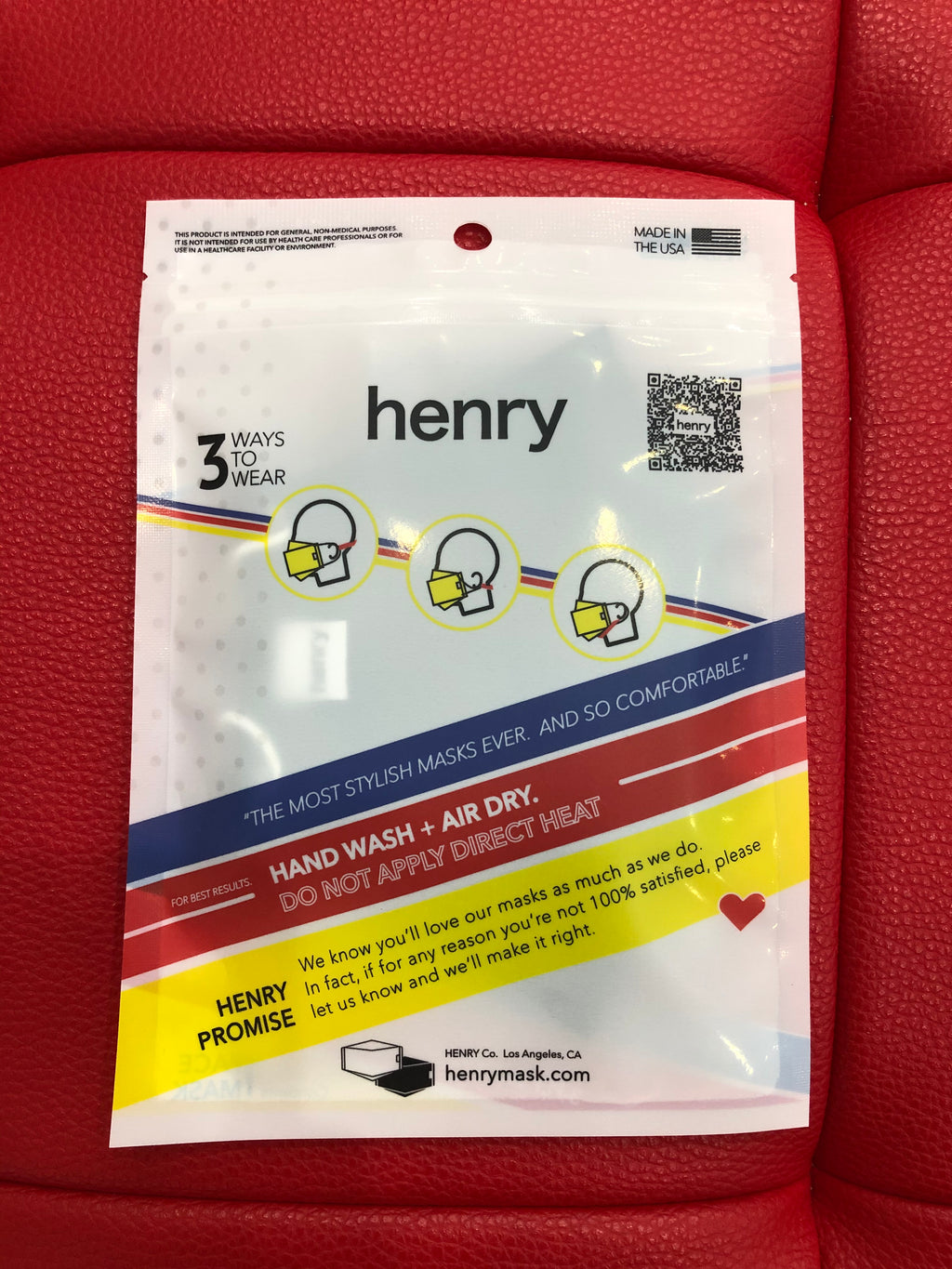 Sneex x Henry Travel Mask