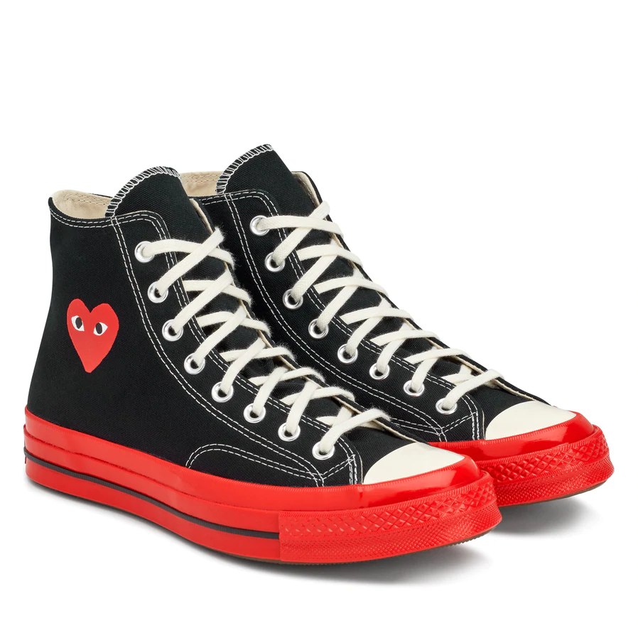 PLAY Comme des Garçons x Converse Chuck 70 High Top (Red Sole)