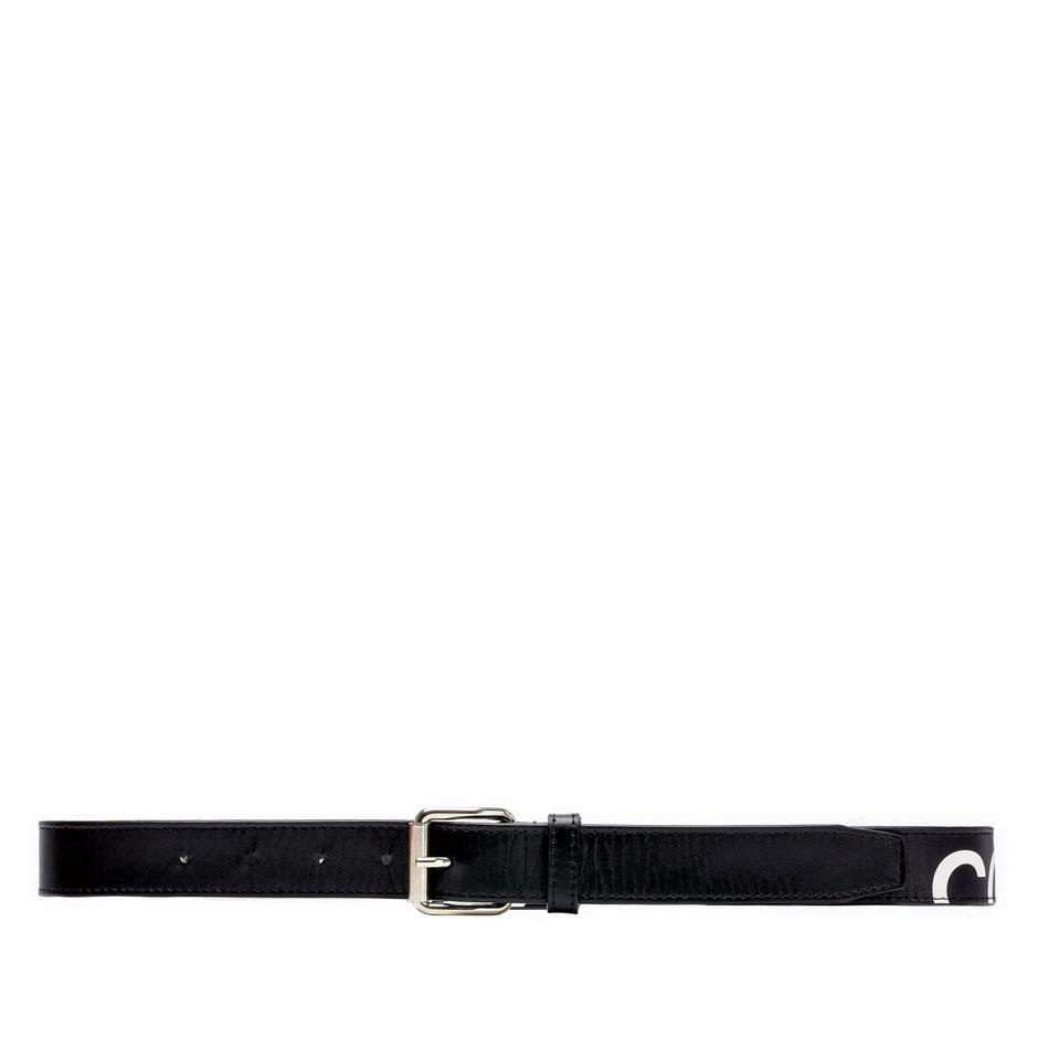 CDG Wallet Huge Logo Belt - Black