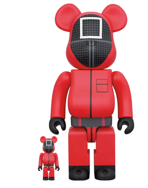 BE@RBRICK X Squid Games Guard Square 400% & 100%
