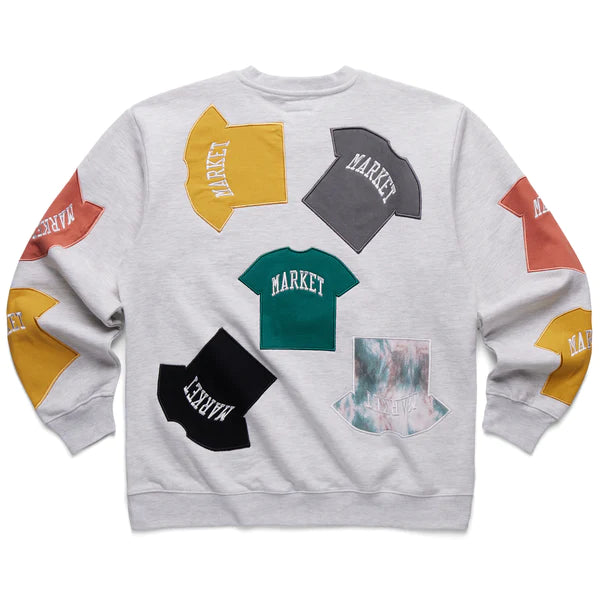 MARKET T SHIRT PATCH CREWNECK