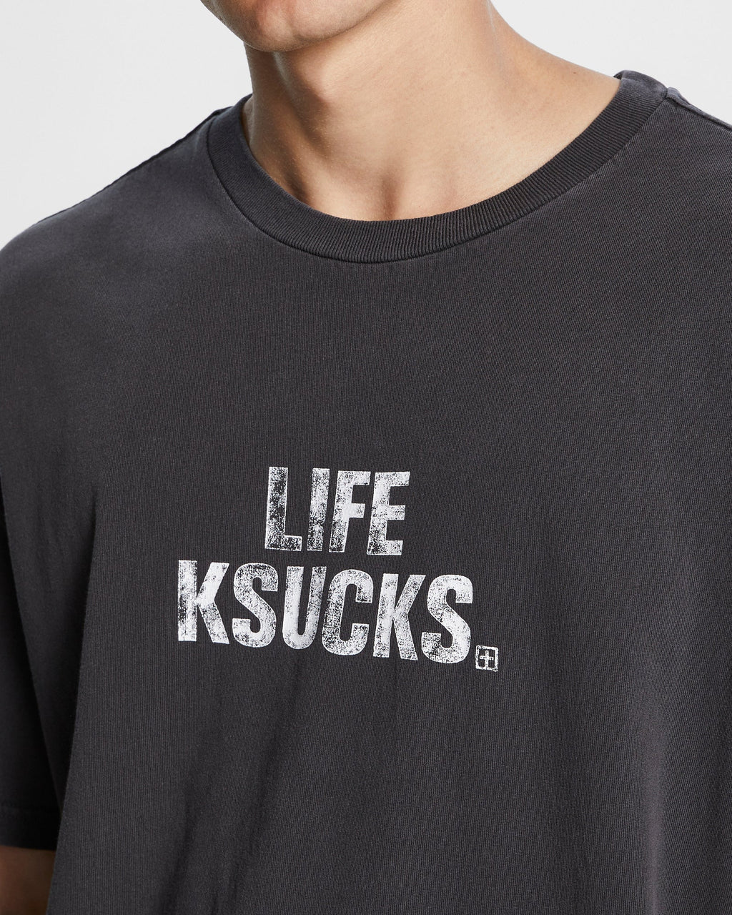 Ksubi Ksucks Biggie SS Tee Faded Black
