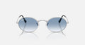 ray-ban oval blue