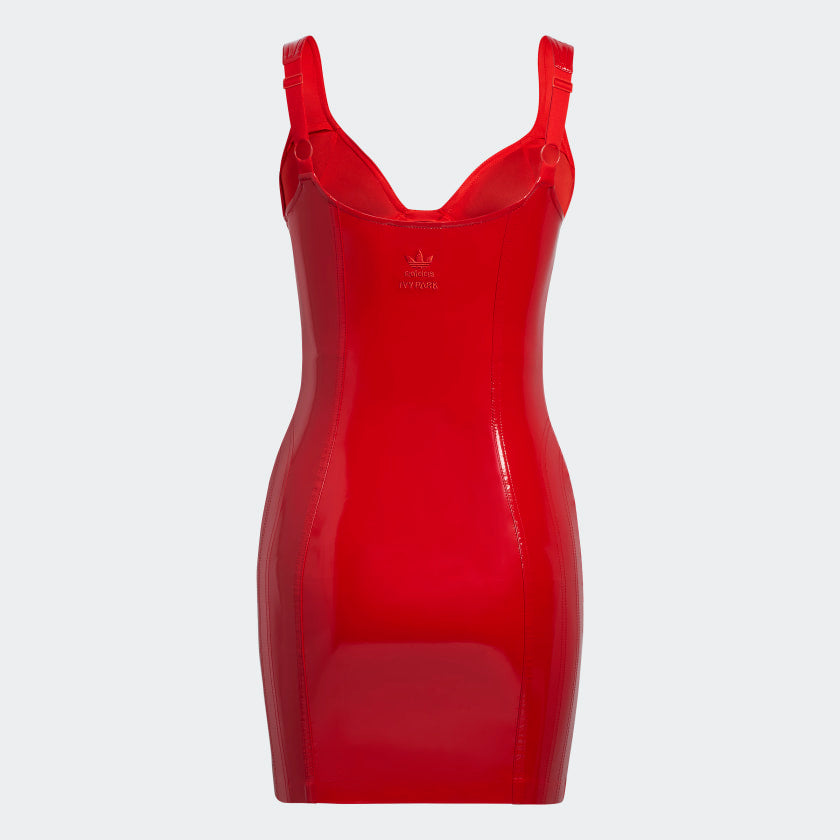 IVY PARK FAUX LATEX TANK DRESS