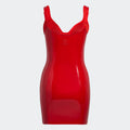 IVY PARK FAUX LATEX TANK DRESS